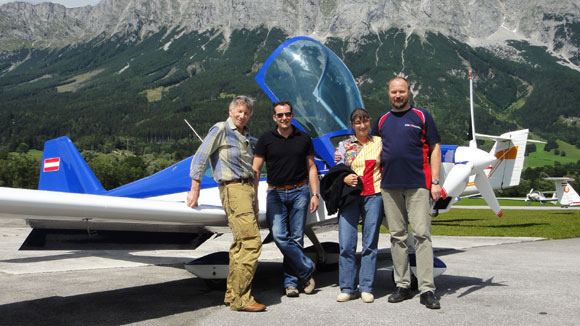 Historische Aufnahme zu „Fliegerausflug des USFC-Wörschach-Niederöblarn“